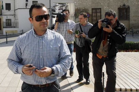 El guardia civil Pablo Muoz acude al juzgado a prestar declaracin. | Madero Cubero
