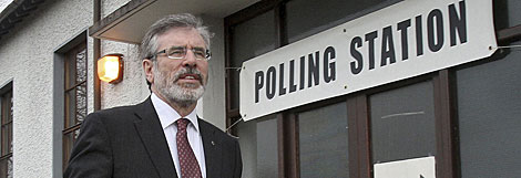 Gerry Adams, presidente del Sinn Fin irlandes. | AP