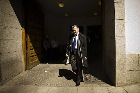 Luis Bárcenas, a su salida del Tribunal Superior de Justicia de Madrid. | Roberto Cárdenas