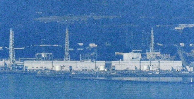 Vista area de la central nuclear este martes. | AP