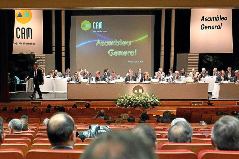 Asamblea general de la CAM, este mircoles, en Alicante. | Ernesto Caparrs