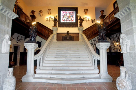 Escalinata del interior del pazo. | Conchi Paz