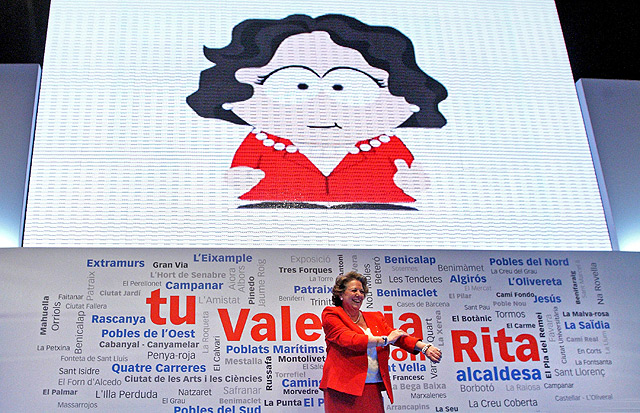 Rita Barber durante la presentacin de su candidatura a la alcalda de Valencia. | Efe