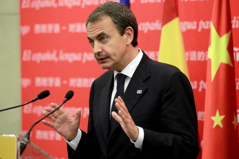 El presidente del Gobierno, Jos Luis Rodrguez Zapatero, en Pekn. | Efe