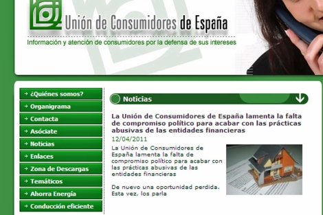 Portal de la Unin de Consumidores de Espaa.