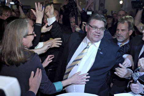 Timo Sioni, el líder del partido ultraderechista 'Verdaderos finlandeses'. | Efe
