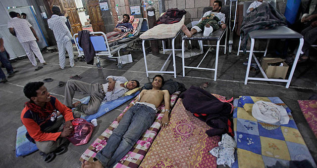 Varios heridos en Yemen en las protestas contra el Gobierno. | AP