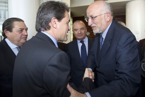 Artur Mas, este mircoles junto al presidente de Mercadona, Juan Roig | Benito Pajares