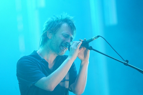 Thom Yorke, en un concierto de Radiohead, en Barcelona, en 2008. | Quique Garca