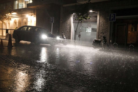 Fuerte tormenta en Madrid. | Efe