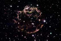Casiopea A observada en el visible con el Hubble. | NASA/ESA