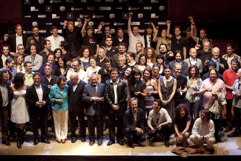 Foto de grupo de la XIV edicin de los Premios Max. | Madero Cubero