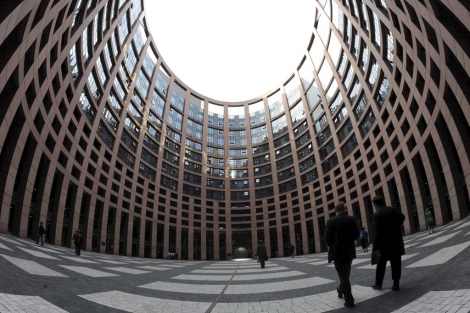 Interior del Parlamento Europeo, donde se celebr una sesin del Consejo Europeo. | Efe