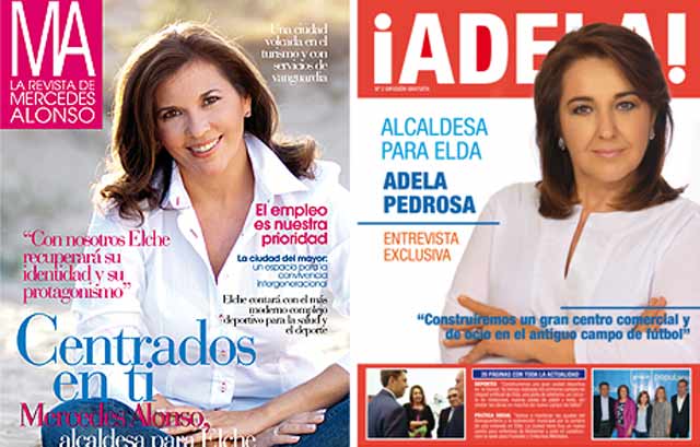 Portadas de las revistas de Mercedes Alonso y Adela Pedrosa. | E.M.