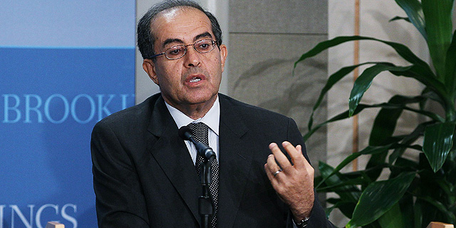 Mahmoud Jibril, primer ministro del Consejo Nacional de Transicin , durante un acto en Estados Unidos. | Afp