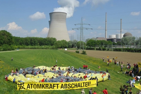 Protesta antinuclear en Alemania. | Afp