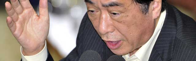 El primer ministro japons, Naoto Kan, en la reunin del martes en Tokio. | Afp