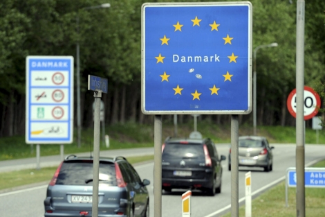Un letrero indica la llegada a territorio dans, en la frontera entre Alemania y Dinamarca. | Efe