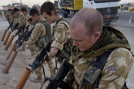 Soldados de la Royal Navy en Irak. | Ap