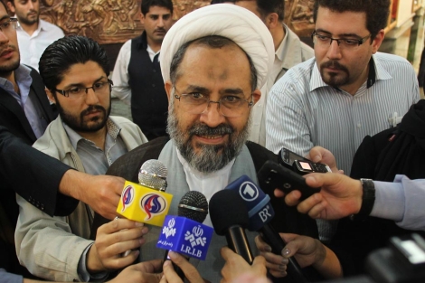 El ministro de Inteligencia iran, tras anunciar el desmantelamiento de una red de espas. | Afp