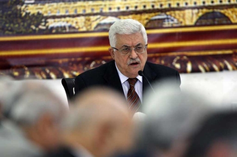 El presidente palestino, Abu Mazen, en Ramala. | Reuters