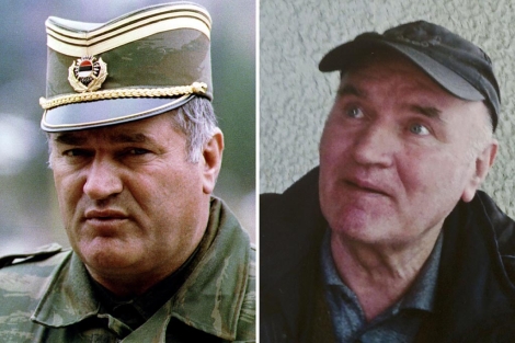 Mladic en 1993 y tras su captura el jueves. | Reuters