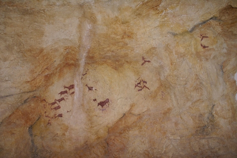 Algunas de las pinturas rupestres de la Valltorta, en Trig. | ELMUNDO.es