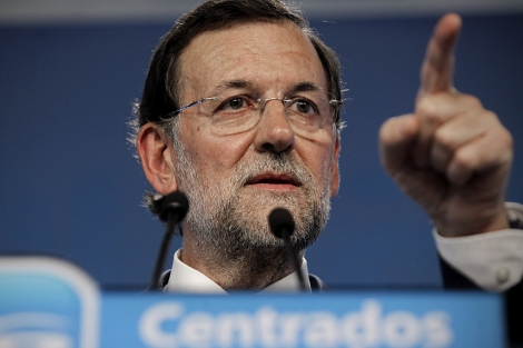 Mariano Rajoy tras la reunin con los lderes del PP. | Alberto di Lolli