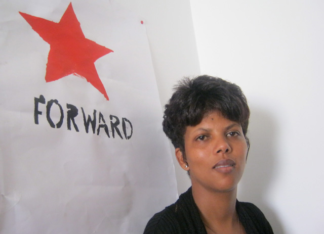 Wendy Pekeur, sindicalista sudafricana. | Panos London