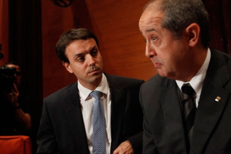 Puig junto al director general de los Mossos, Manel Prat. | Quique Garca