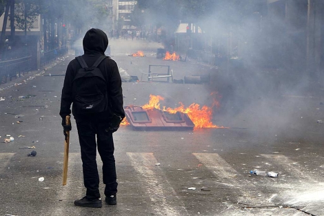 Los enfrentamientos han protagonizado esta nueva jornada de huelga en Grecia. | Reuters