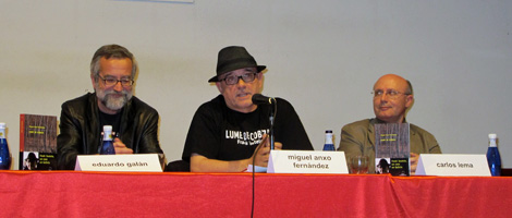Miguel Anxo Fernndez na presentacin no Carballio.