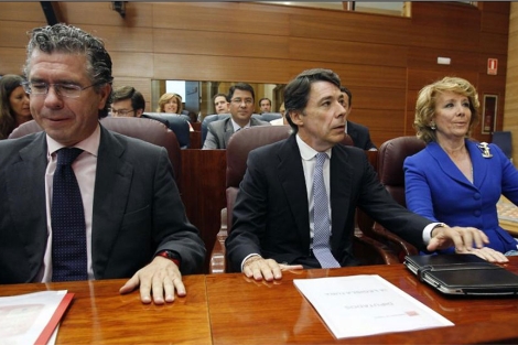 Granados, Gonzlez y Aguirre, esta semana en la Asamblea. | Barbancho