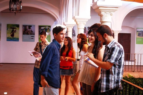 Un grupo de alumnos en una edicin anterior de la Olavide en Carmona. | E.M.