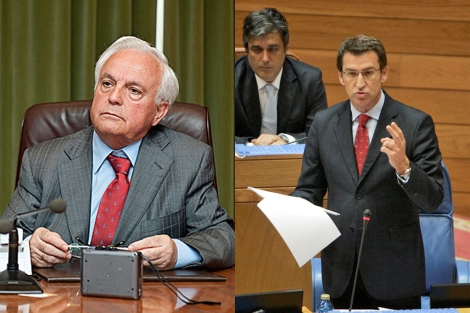 Baltar, presidente de la Diputacin de Ourense, y Nez Feijo, al frente de la Xunta. | Efe