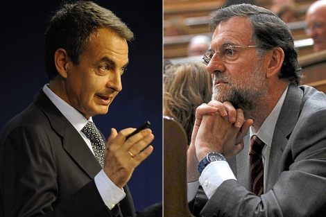 Jos Luis Rodrguez Zapatero y Mariano Rajoy. | AP / Reuters
