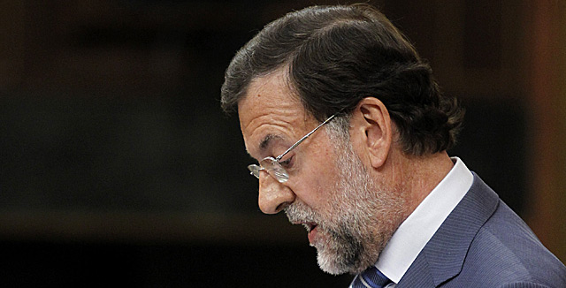 El lder del PP, Mariano Rajoy, durante el Debate sobre el estado de la Nacin. | Jos Ayma