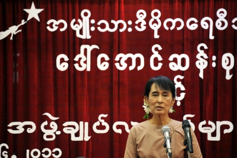 La opositora y activista birmana, Aung San Suu Kyi. | Afp