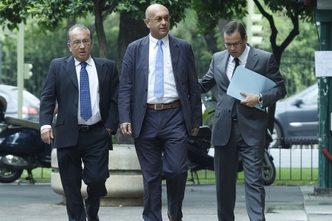 Manuel Marchena, entrando al edificio de los juzgados de Sevilla para declarar. | Jess Morn