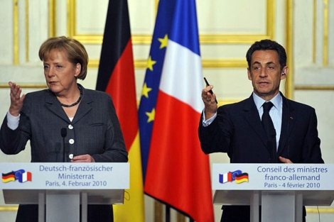 Angela Merkel y Nicolas Sarkozy en una anterior cumbre bilateral. | Efe
