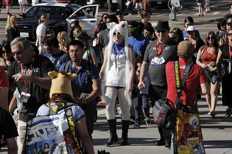 Algunos fans en los alrededores del Comic- Con 2011. | AP
