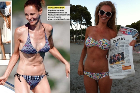 A la izquierda la foto de la revista 'In Touch' y a la derecha la que muestra Vzquez. | Foto: 'In Touch' | Twitter.