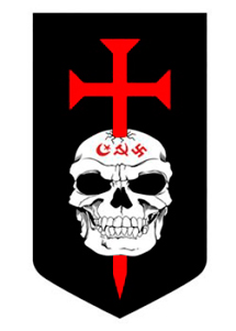 La insignia propuesta para la milicia europea, los Justiciar Knight.