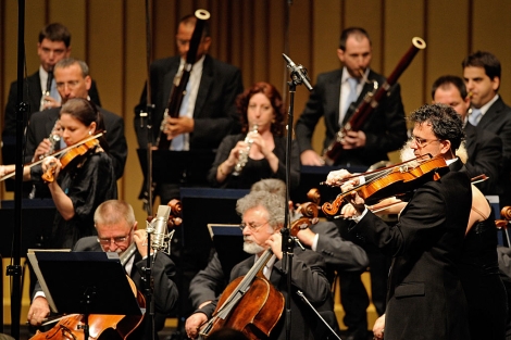 Miembros de la Orquesta de Cmara de Israel, ayer, en Bayreuth. | AP