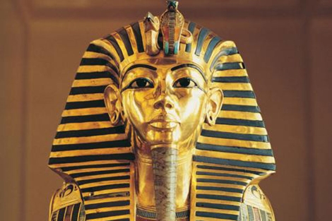 La máscara funeraria de Tutankamón.