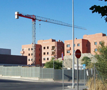 Construccin de casas en el Colegio de Guardias de Valdemoro (Madrid). | N.R.