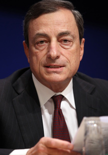 Mario Draghi, presidente del Banco de Italia. | Afp