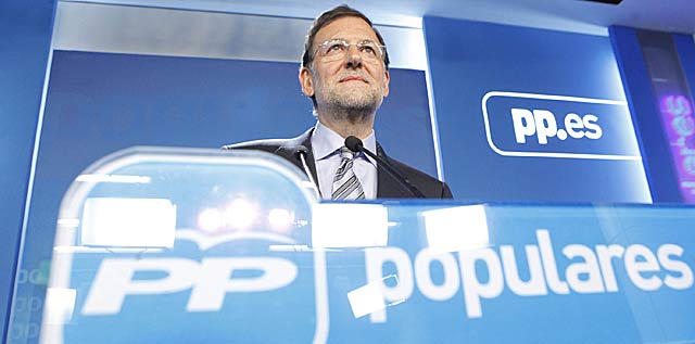 Mariano Rajoy, lder del PP, en su ltima rueda de prensa en Gnova. | scar Monzn
