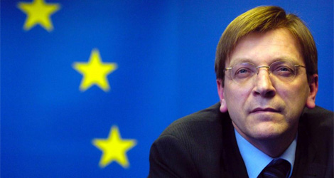 El belga Guy Verhofstadt, lder de los liberales europeos. | Afp