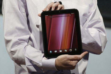 Tableta HP TouchPad con sistema WebOS. | Afp